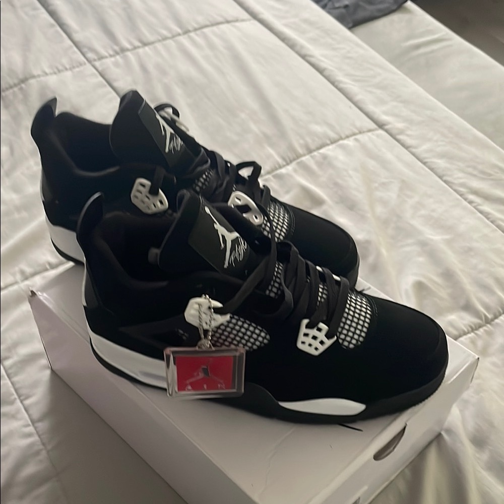 Jordan Black and White Sneakers Iconic Air Cushioning